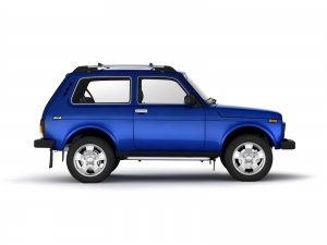 Защита порогов с алюм. площадкой d51мм LADA 4x4 (нерж)